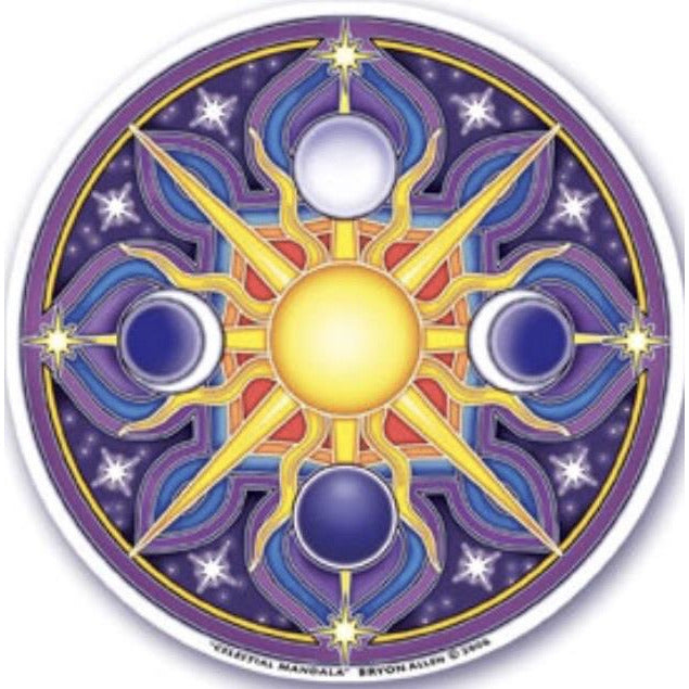 Celestial Mandala , window stickers S-38 - OCTOPUS Bohemian Shop 