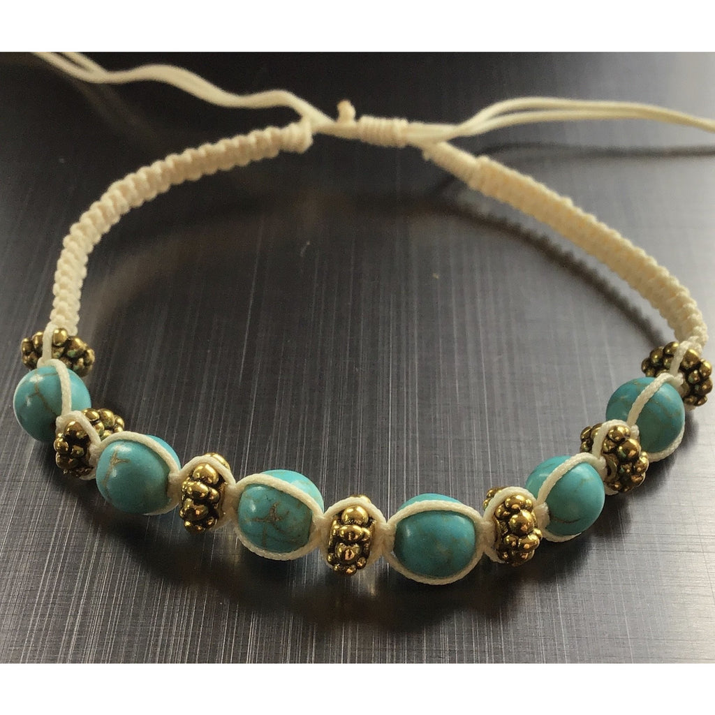 Bracelet turquoise beads (10 different colours) - OCTOPUS Bohemian Shop 