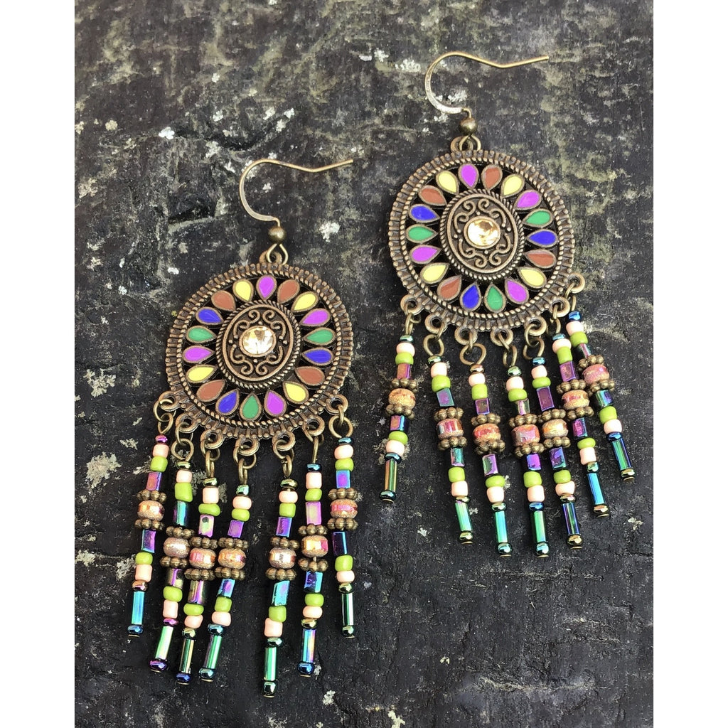 Earrings bohemian fantasy - OCTOPUS Bohemian Shop 