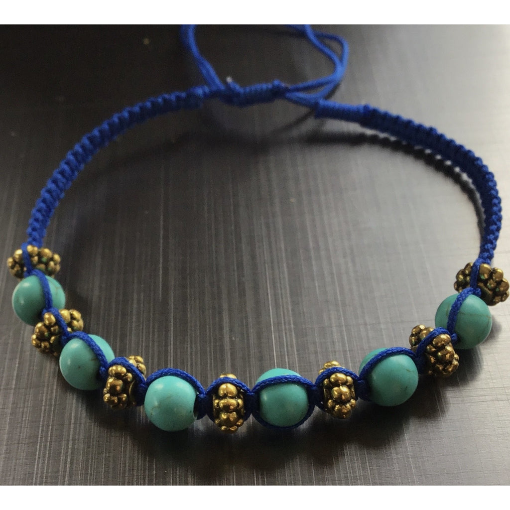Bracelet turquoise beads (10 different colours) - OCTOPUS Bohemian Shop 