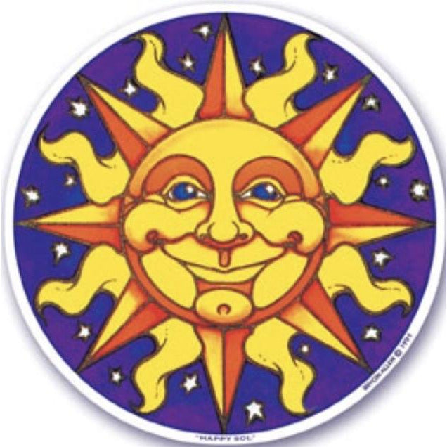Happy Sol, window sticker, S-1 - OCTOPUS Bohemian Shop 