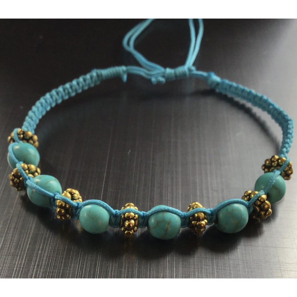 Bracelet turquoise beads (10 different colours) - OCTOPUS Bohemian Shop 