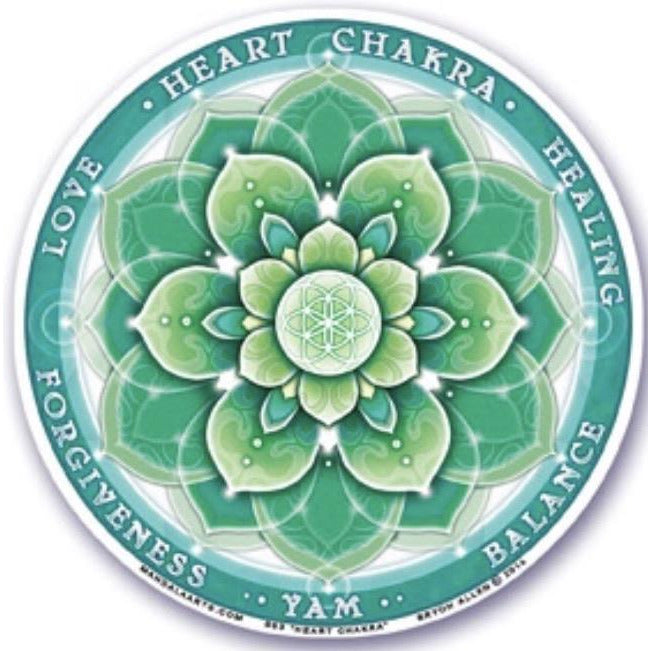 Heart Chakra , window stickers S-63 - OCTOPUS Bohemian Shop 