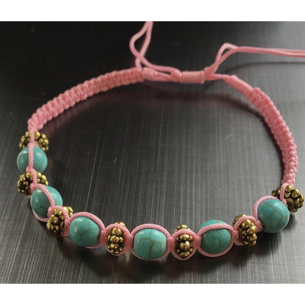 Bracelet turquoise beads (10 different colours) - OCTOPUS Bohemian Shop 