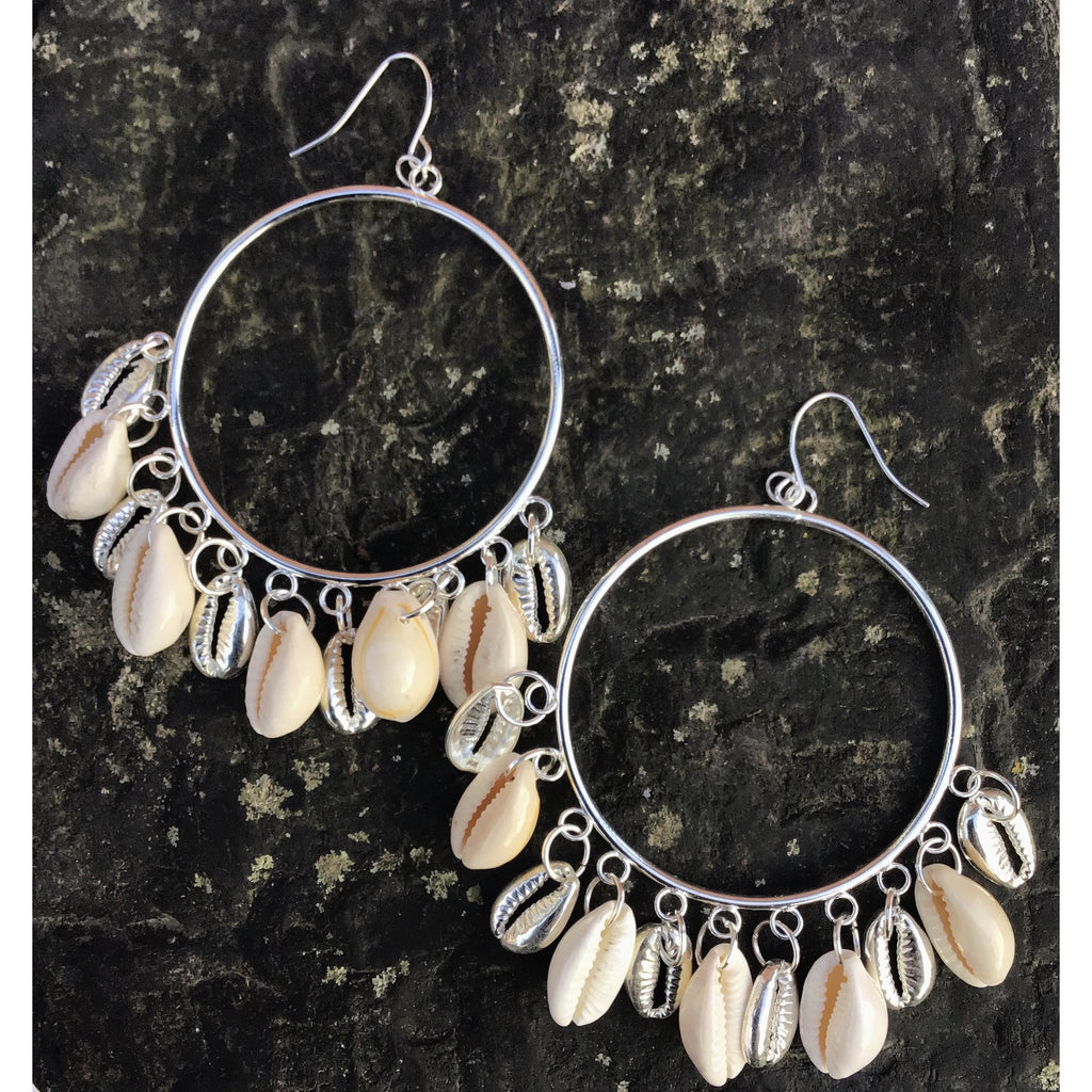 Earrings shell (2 variants) - OCTOPUS Bohemian Shop 