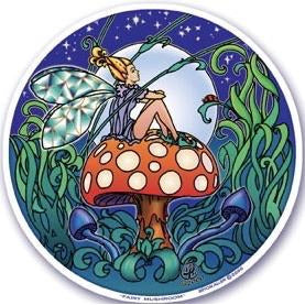 Fairy Mushroom , window stickers S-16 - OCTOPUS Bohemian Shop 