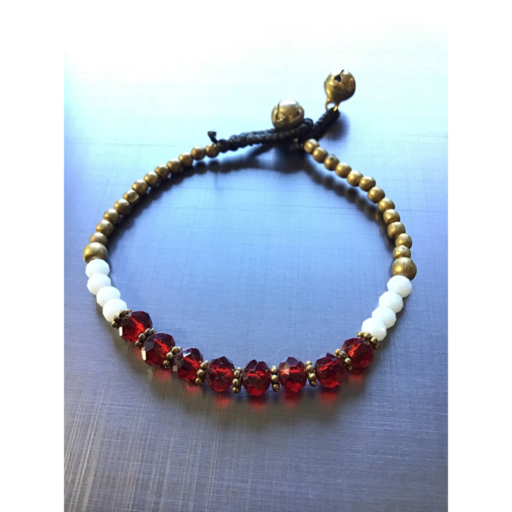 Bracelet red Diamond - OCTOPUS Bohemian Shop 