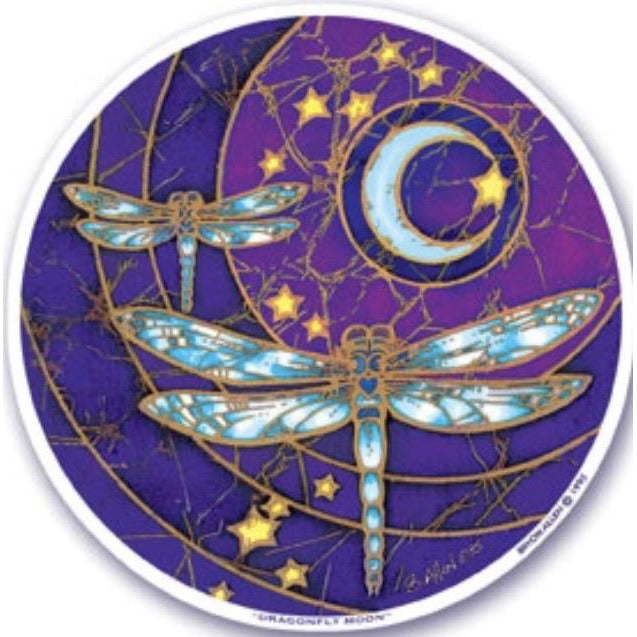 Dragonfly Moon , window stickers S-29 - OCTOPUS Bohemian Shop 