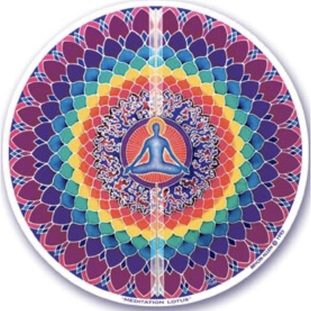 Meditation Lotus , window stickers S-19 - OCTOPUS Bohemian Shop 