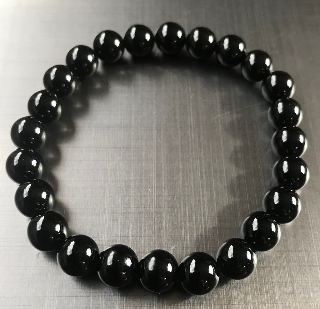 Black Onyx bracelet 8mm - OCTOPUS Bohemian Shop 