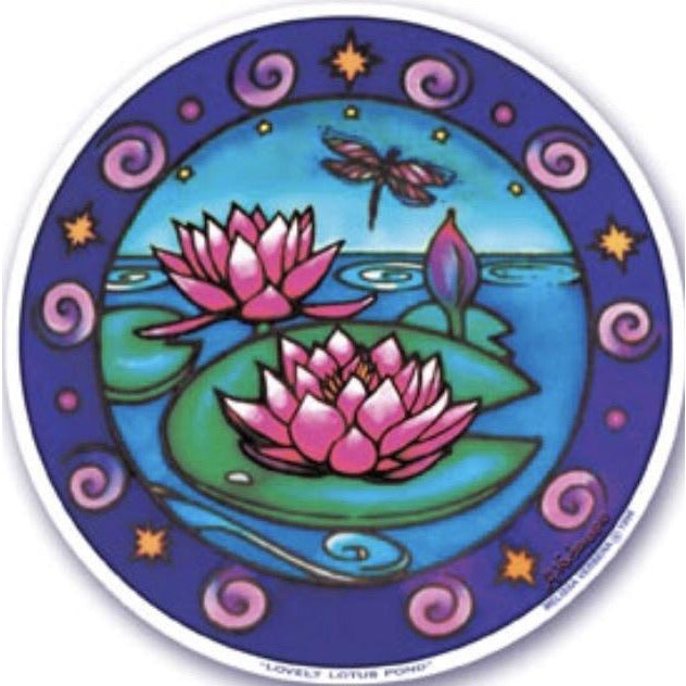 Lovely Lotus Pond , window stickers S-6 - OCTOPUS Bohemian Shop 