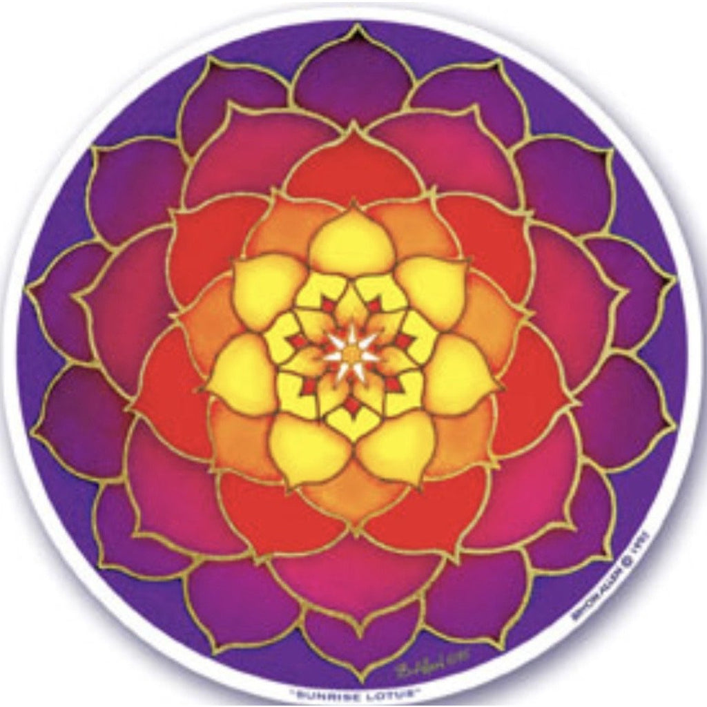 Sunrise Lotus, window sticker, S-28 - OCTOPUS Bohemian Shop 