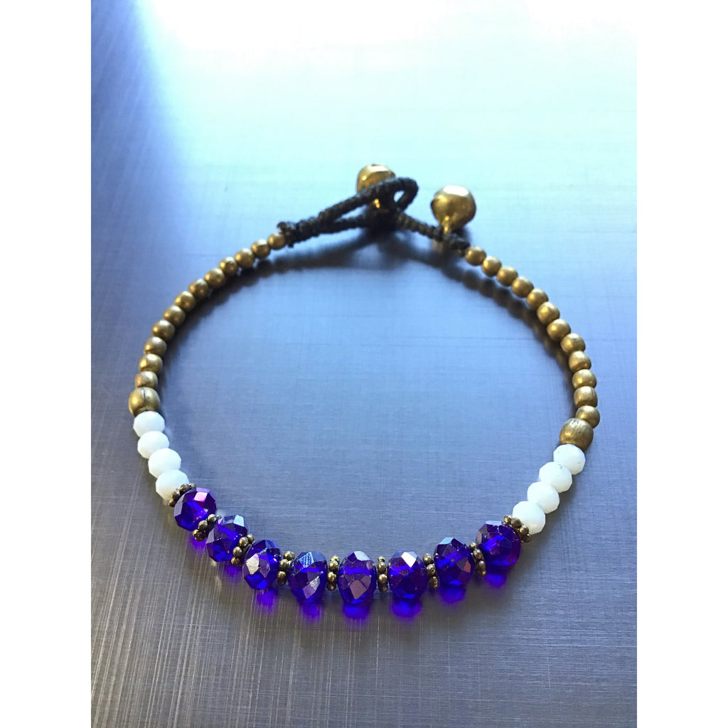 Bracelet blue crystal - OCTOPUS Bohemian Shop 