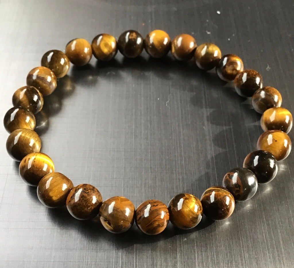 Tiger eye bracelet 8mm - OCTOPUS Bohemian Shop 