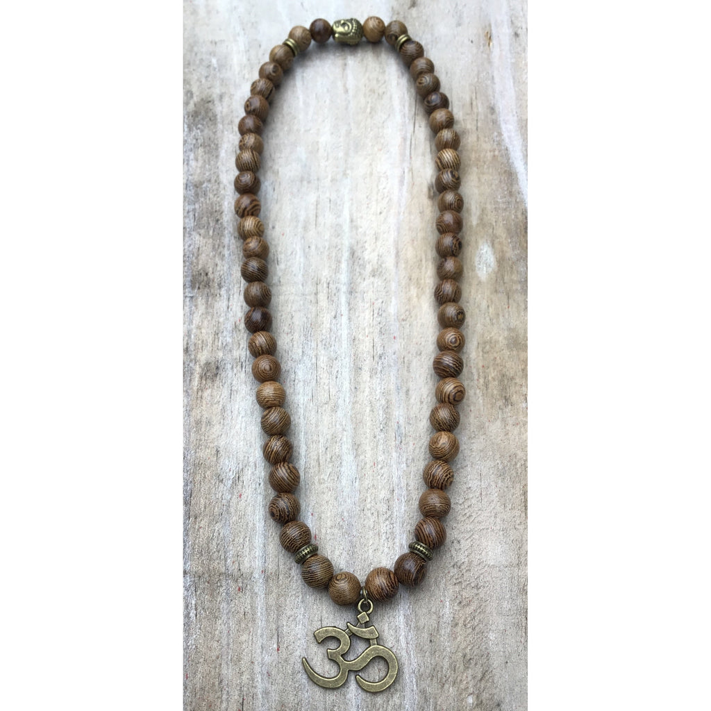 Wood Buddha 8mm necklace/bracelet - OCTOPUS Bohemian Shop 