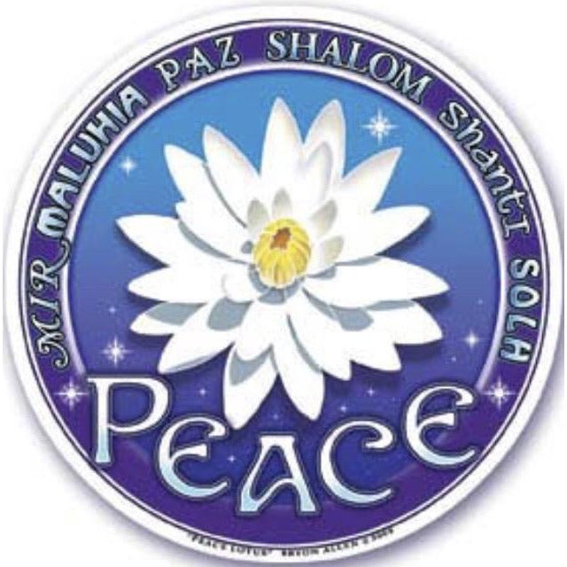 Peace Lotus , window stickers S-54 - OCTOPUS Bohemian Shop 