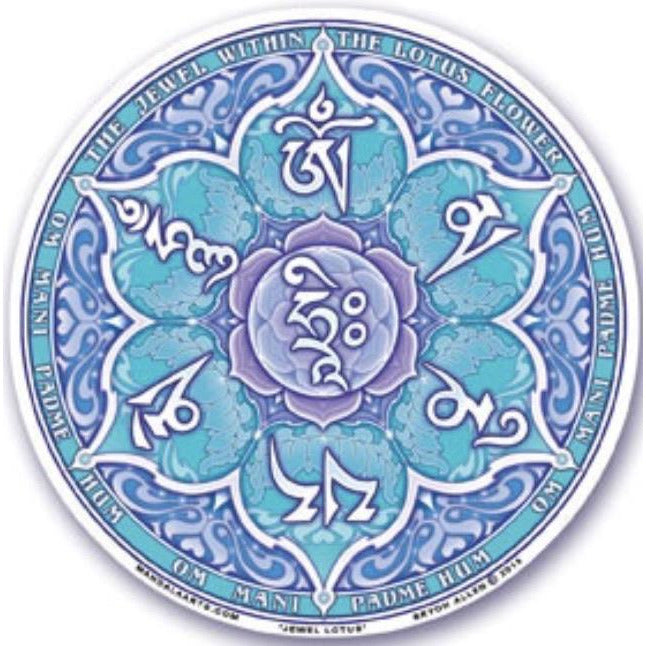 Jewel Lotus , window stickers S-57 - OCTOPUS Bohemian Shop 
