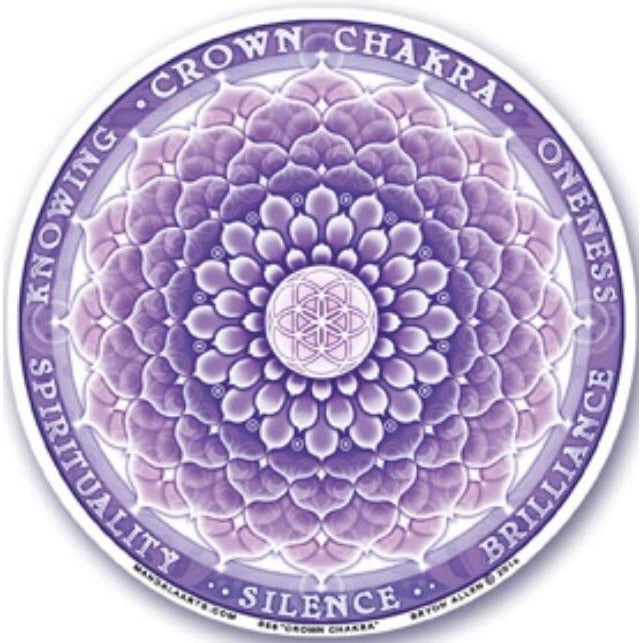 Crown Chakra , window stickers S-66 - OCTOPUS Bohemian Shop 