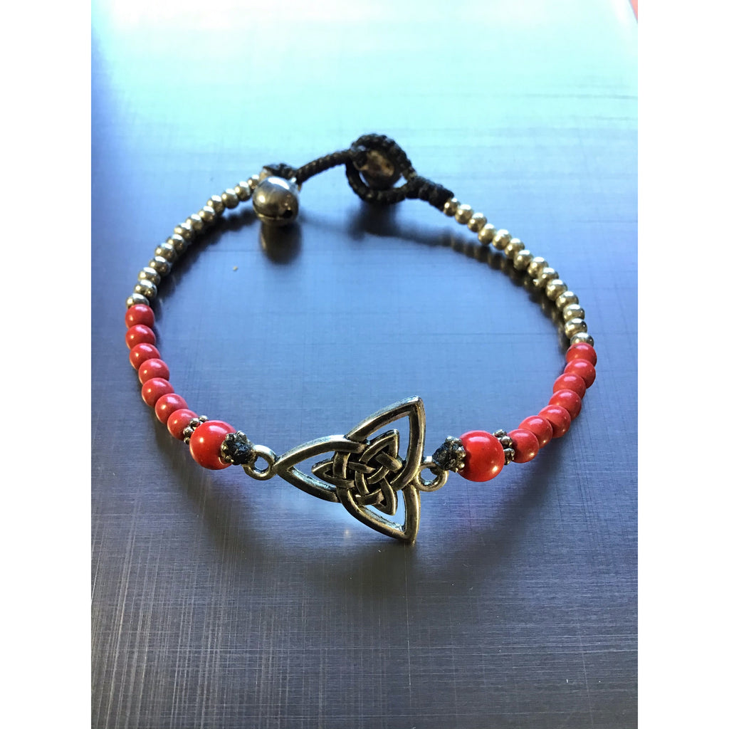 Bracelet red Viking - OCTOPUS Bohemian Shop 