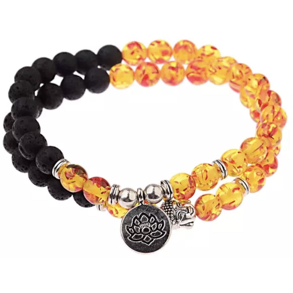 Lava stone 8mm necklace/bracelet - OCTOPUS Bohemian Shop 