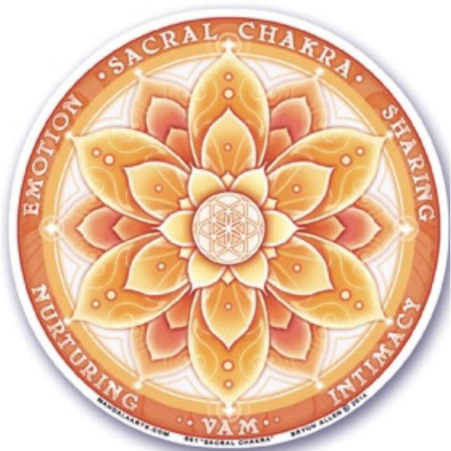 Sacral Chakra , window stickers S-61 - OCTOPUS Bohemian Shop 