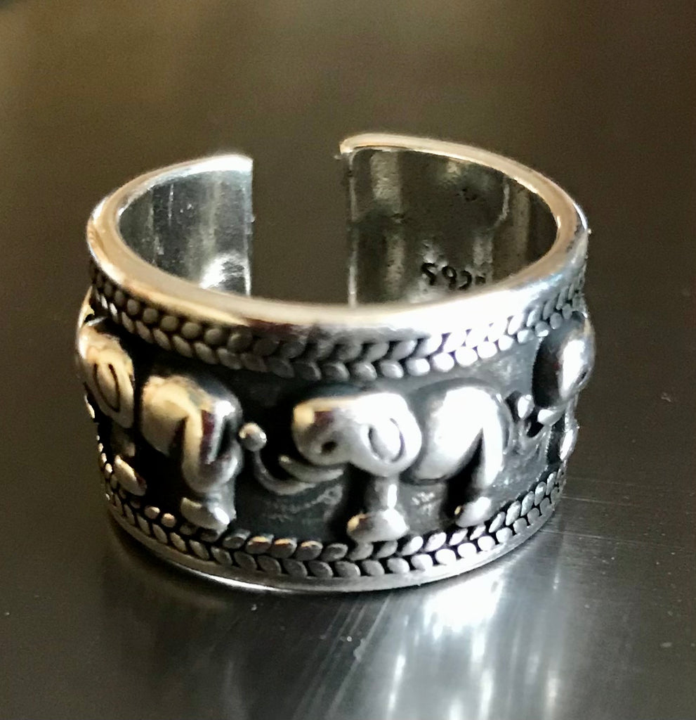Ring, elephant lover Stirling Silver 925 - OCTOPUS Bohemian Shop 
