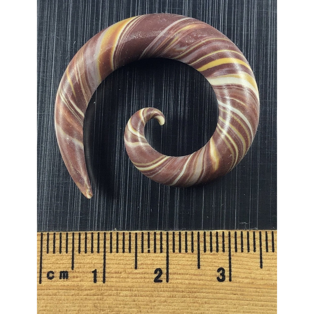 Nr E704 Spiral ear gauge 7mm - OCTOPUS Bohemian Shop 