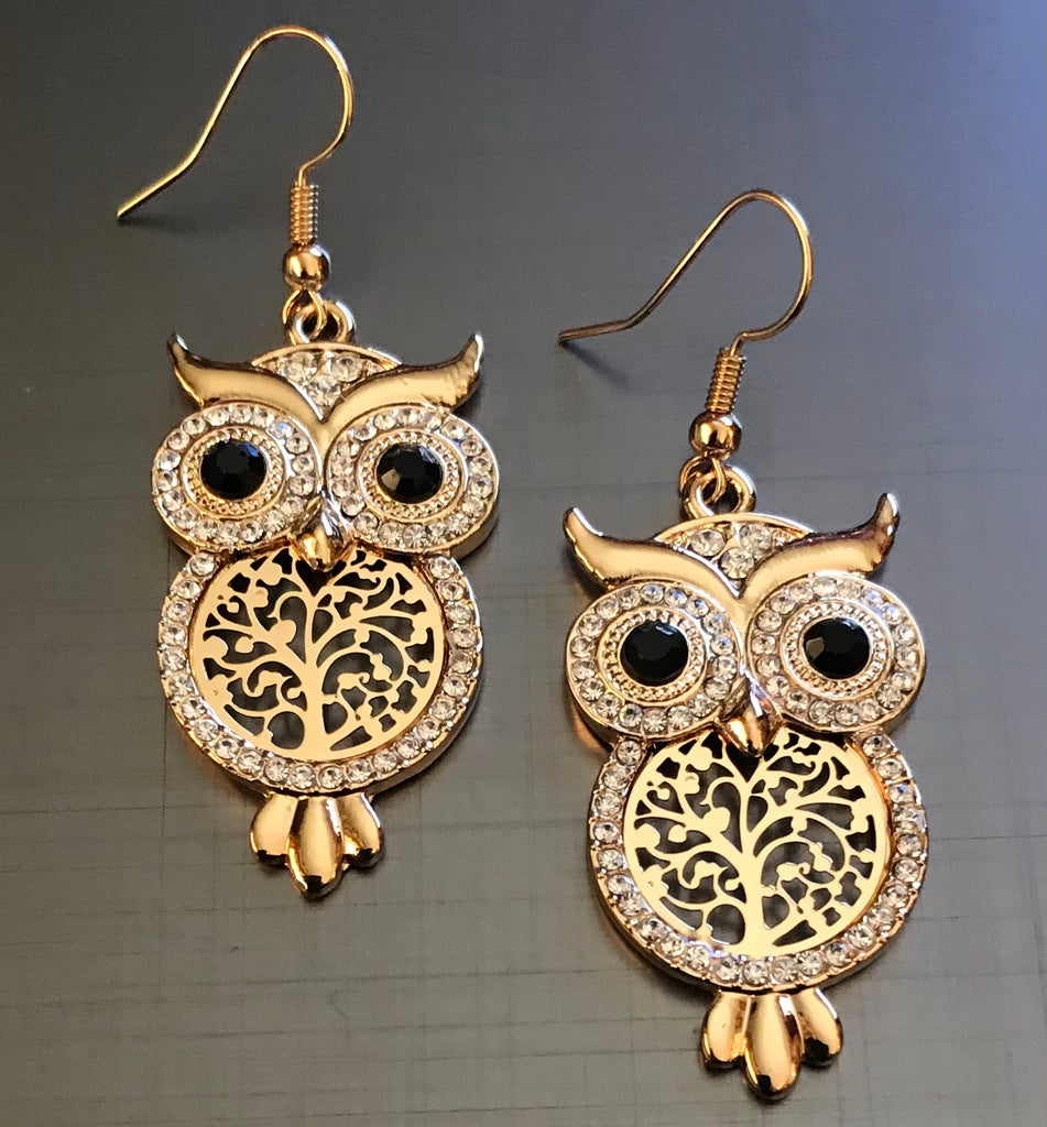Earrings, the owls, (2 variants) - OCTOPUS Bohemian Shop 