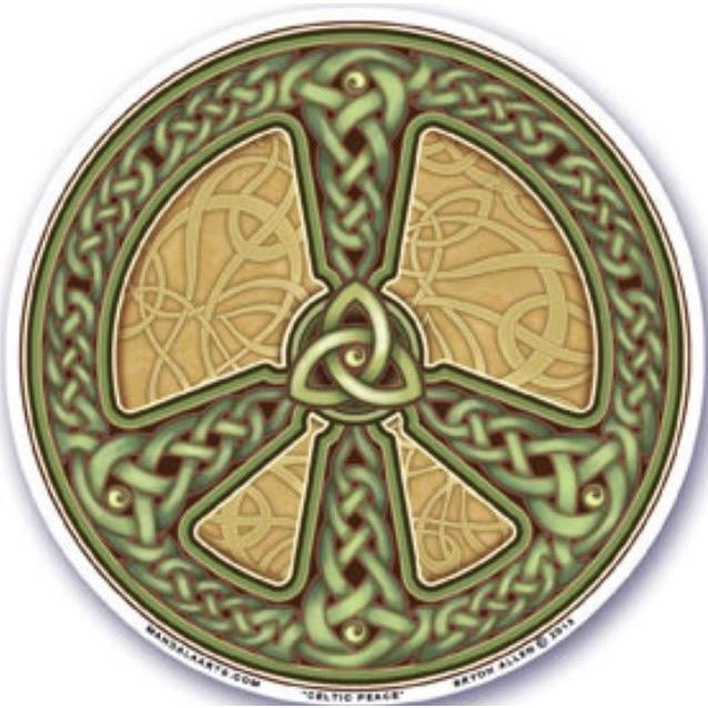 Celtic Peace , window stickers S-58 - OCTOPUS Bohemian Shop 